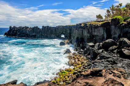 wild south road with RS car rental Saint Pierre at réunion island